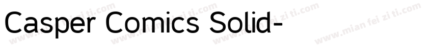 Casper Comics Solid字体转换
